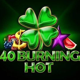 40 Burning Hot logo by Amusnet Interactive at Bonuseria Casino40 Burning Hot