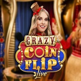 Crazy Coin Flip by Evolution, showcased at bonuseriacasino.net – game logo