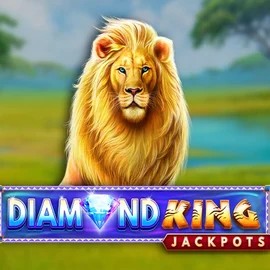Diamond King Jackpots by SpinPlay Games, showcased at bonuseriacasino.net – game logo