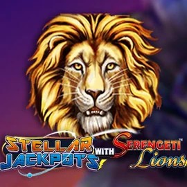 Stellar Jackpots with Serengeti Lions slot icon by Lightning Box Game, available at Bonuseria Casino