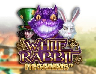 White Rabbit slot logo by Big Time Gaming at Bonuseria CasinoWhite Rabbit